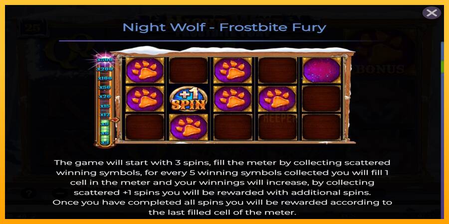 Night Wolf - Frostbite Fury machine à sous pour de largent, image 5