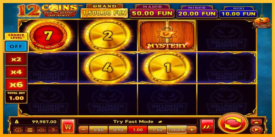 12 Coins Grand Gold Edition Halloween Jackpots machine à sous pour de largent, image 3