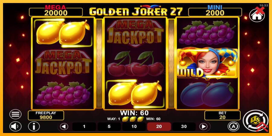 Golden Joker 27 Hold & Win machine à sous pour de largent, image 3