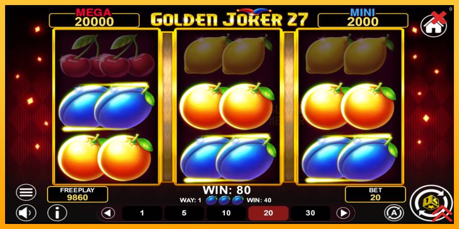 Golden Joker 27 Hold & Win machine à sous pour de largent, image 4