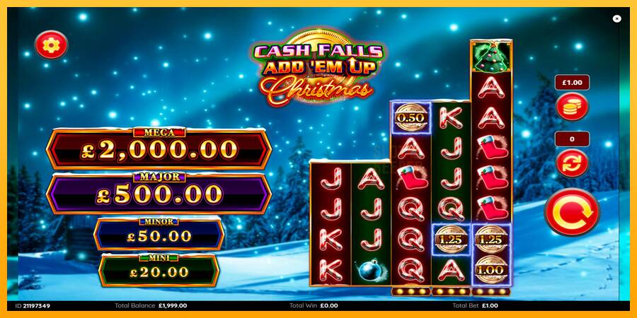 Cash Falls: Add Em Up Christmas machine à sous pour de largent, image 2