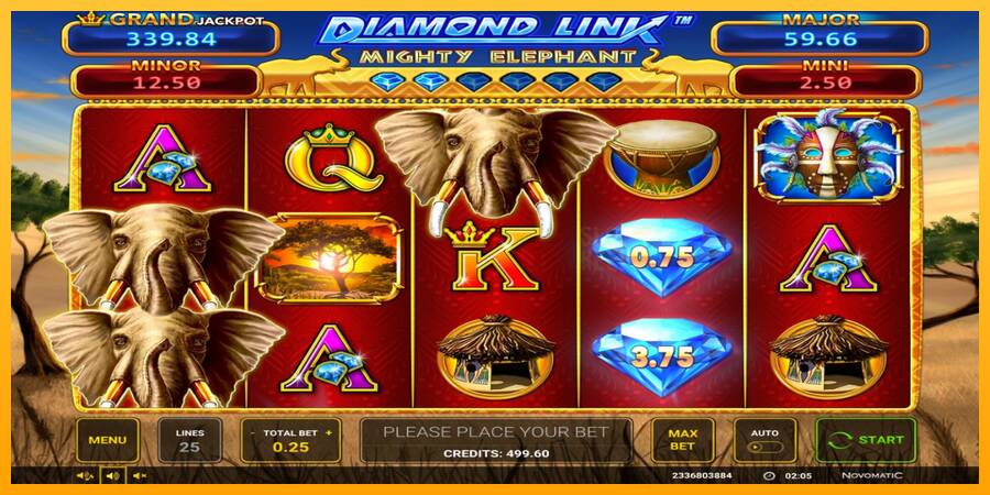 Diamond Link: Mighty Elephant machine à sous pour de largent, image 1