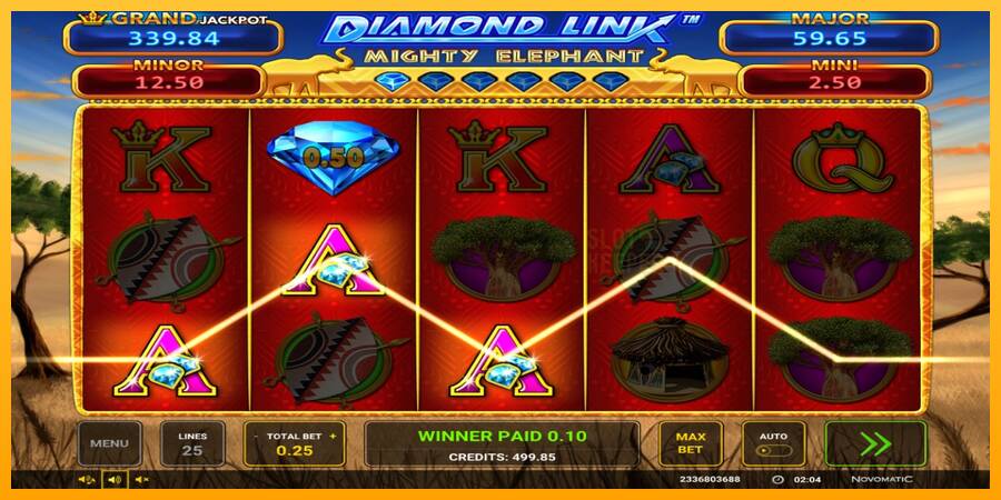 Diamond Link: Mighty Elephant machine à sous pour de largent, image 2