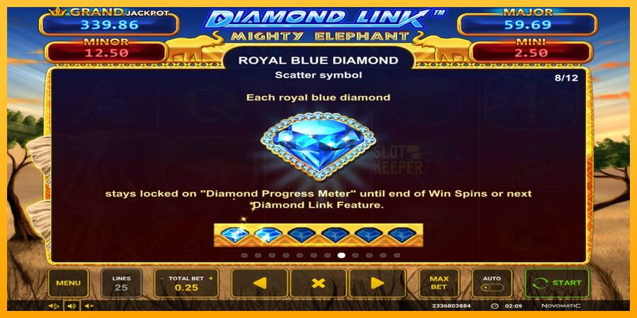 Diamond Link: Mighty Elephant machine à sous pour de largent, image 6