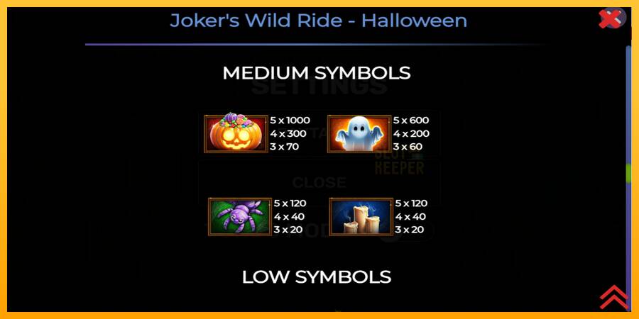 Jokers Wild Ride Halloween machine à sous pour de largent, image 5