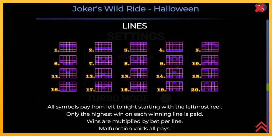 Jokers Wild Ride Halloween machine à sous pour de largent, image 7