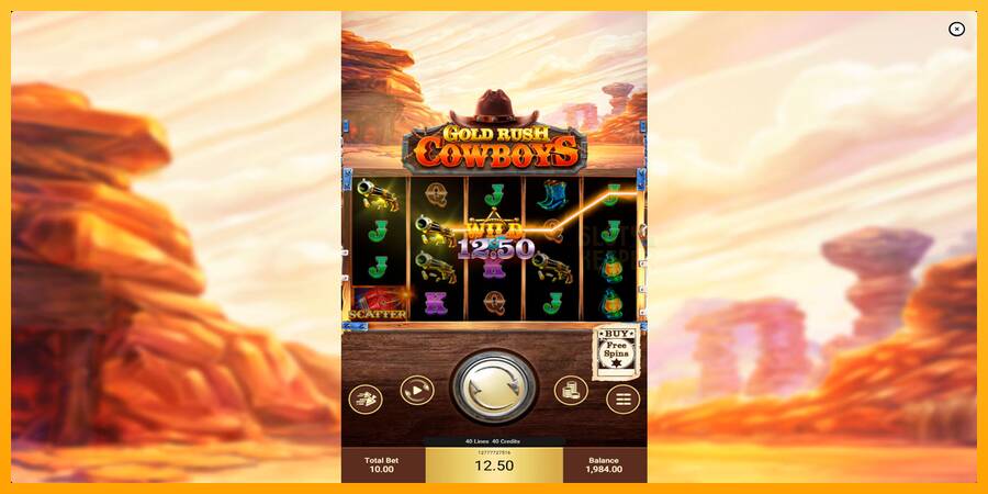 Gold Rush Cowboys machine à sous pour de largent, image 3