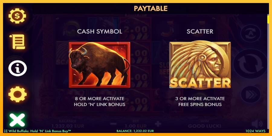 Wild Buffalo Hold N Link Bonus Buy machine à sous pour de largent, image 4