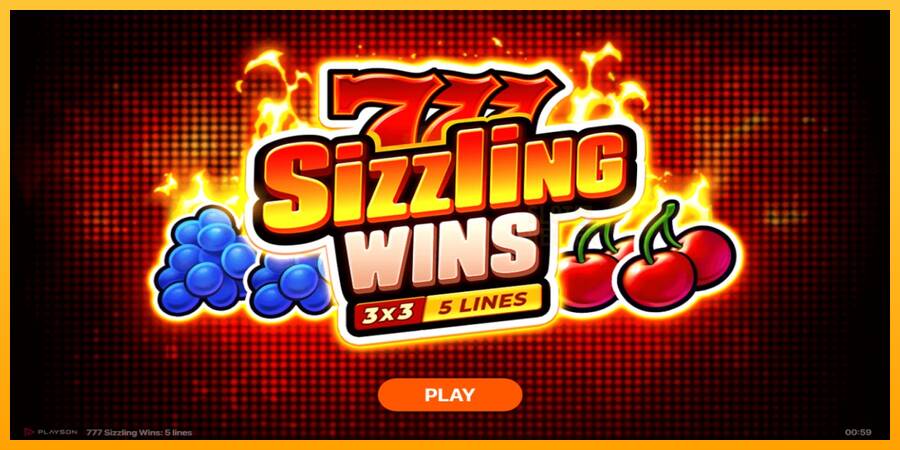 777 Sizzling Wins: 5 Lines machine à sous pour de largent, image 1