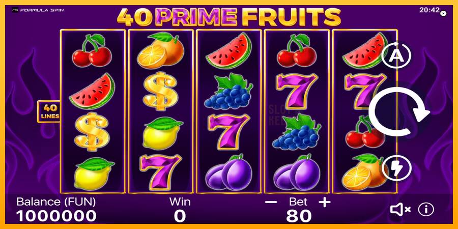 40 Prime Fruits machine à sous pour de largent, image 2