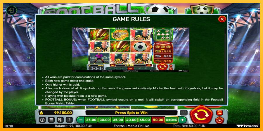 Football Mania Deluxe machine à sous pour de largent, image 6