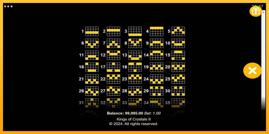 Kings of Crystals II Power Combo machine à sous pour de largent, image 7