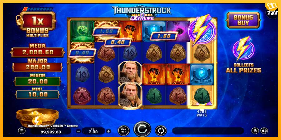 Thunderstruck Gold Blitz Extreme machine à sous pour de largent, image 2