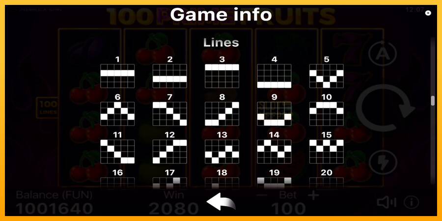 100 Prime Fruits machine à sous pour de largent, image 7