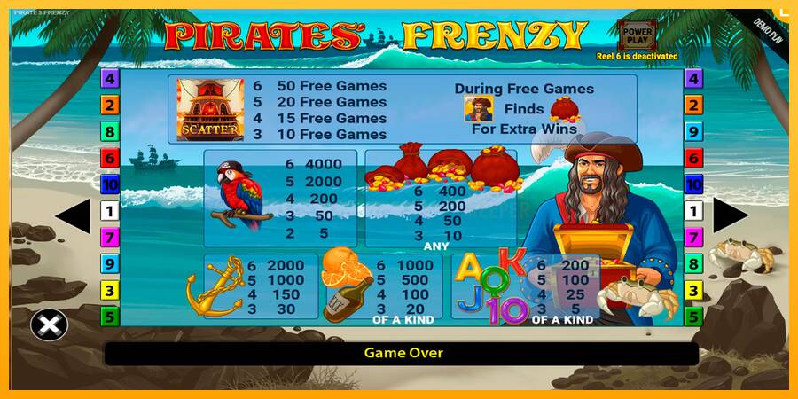 Pirates Frenzy machine à sous pour de largent, image 6