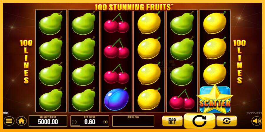 100 Stunning Fruits machine à sous pour de largent, image 1