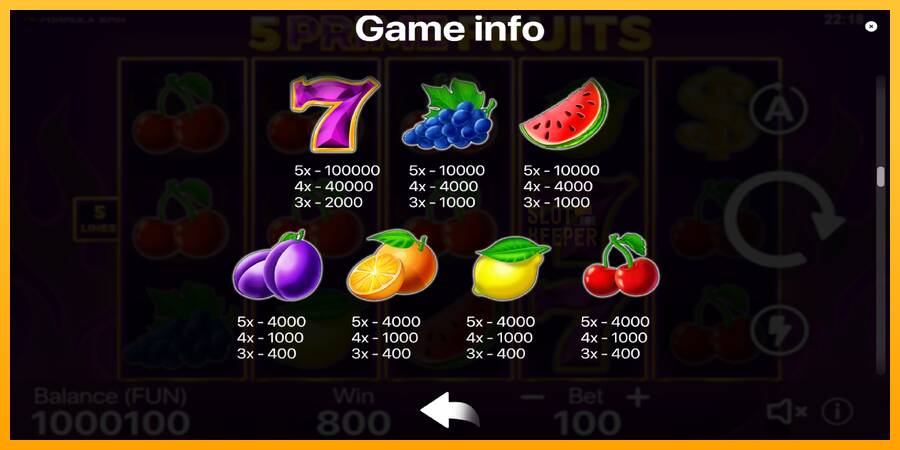 5 Prime Fruits machine à sous pour de largent, image 5