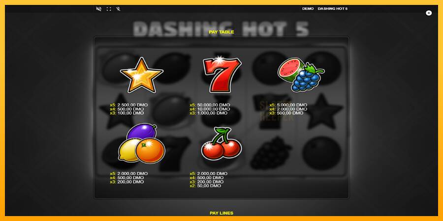 Dashing Hot 5 machine à sous pour de largent, image 5