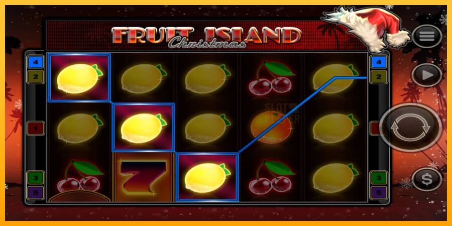 Fruit Island Christmas machine à sous pour de largent, image 3