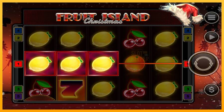 Fruit Island Christmas machine à sous pour de largent, image 4