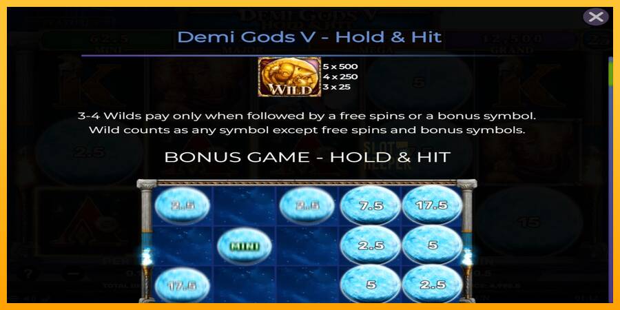 Demi Gods V Hold & Hit machine à sous pour de largent, image 4