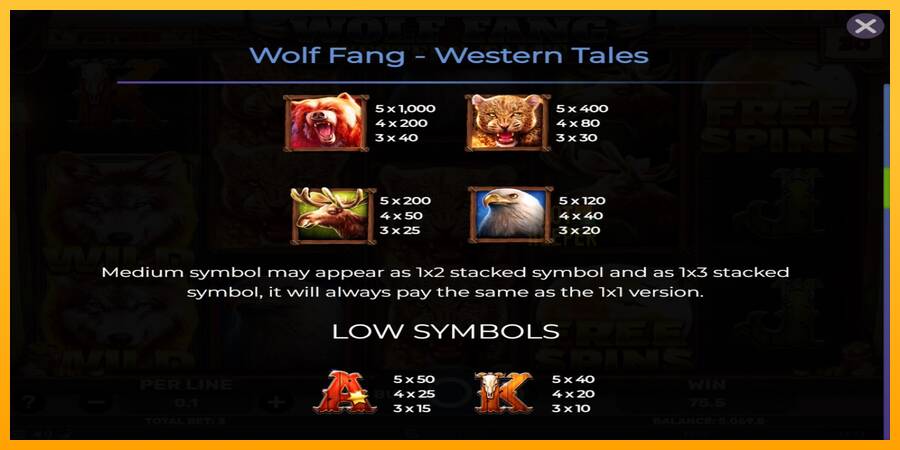 Wolf Fang - Western Tales machine à sous pour de largent, image 5