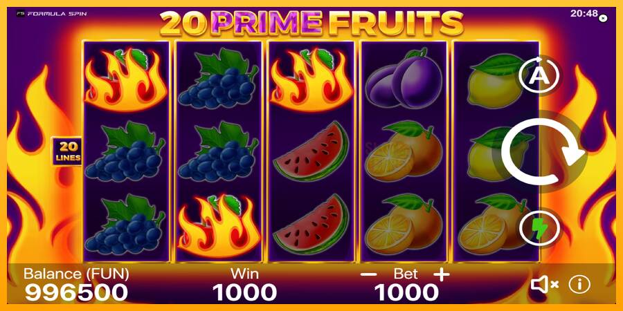 20 Prime Fruits machine à sous pour de largent, image 3