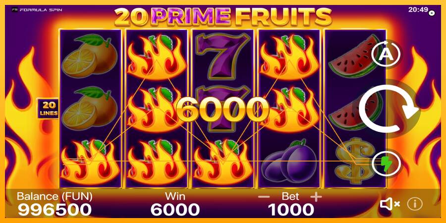 20 Prime Fruits machine à sous pour de largent, image 4