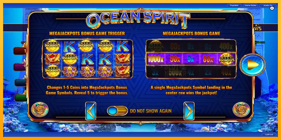 Ocean Spirit MegaJackpots machine à sous pour de largent, image 2