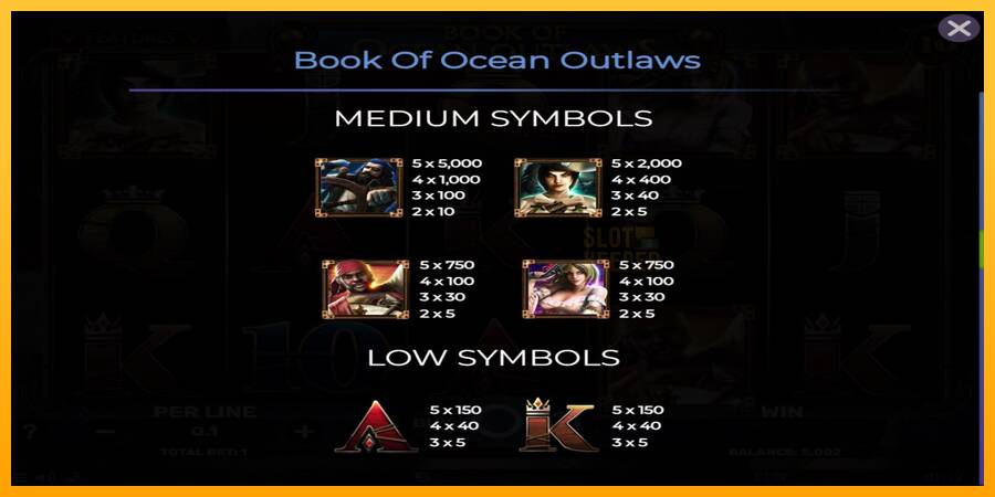 Book of Ocean Outlaws machine à sous pour de largent, image 6