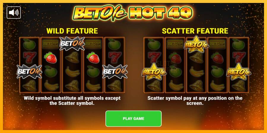 Bet Ole Hot 40 machine à sous pour de largent, image 1