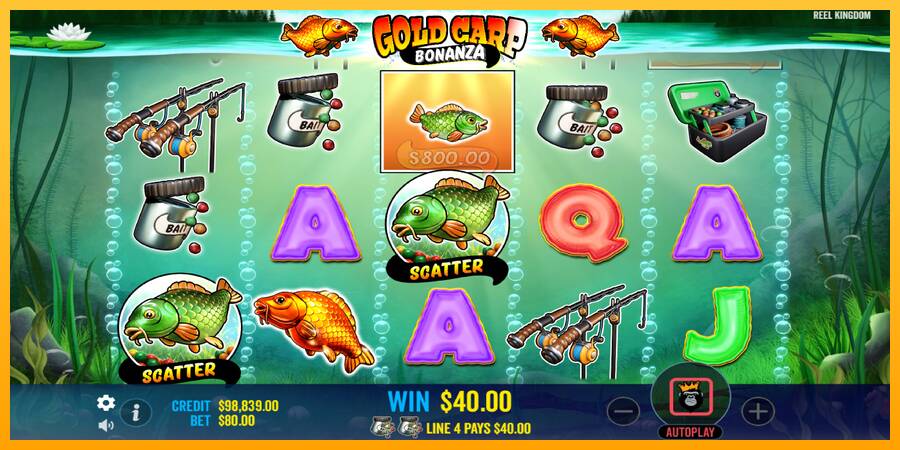 Gold Carp Bonanza machine à sous pour de largent, image 3