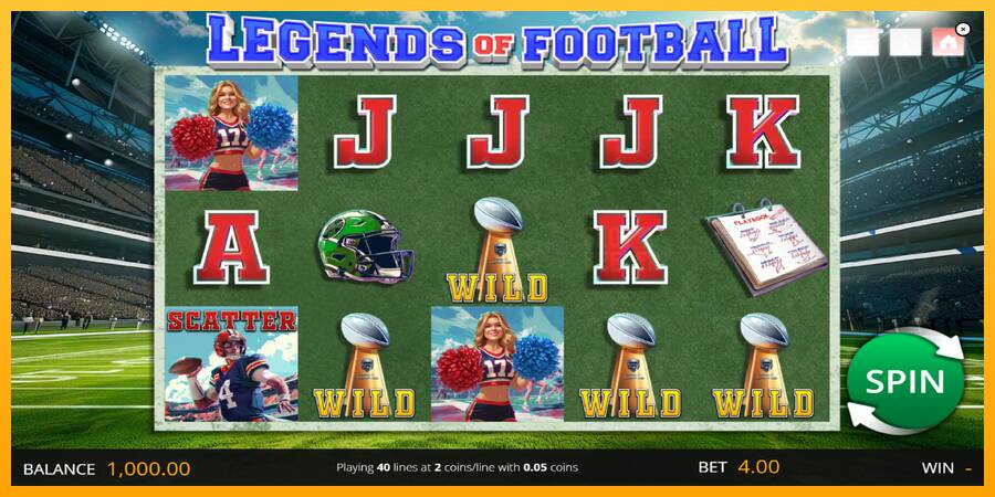 Legends of Football machine à sous pour de largent, image 1