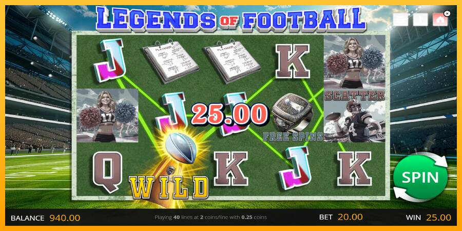 Legends of Football machine à sous pour de largent, image 3