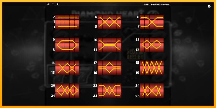 Diamond Heart 40 machine à sous pour de largent, image 6