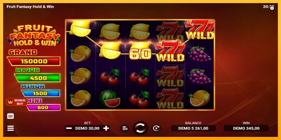 Fruit Fantasy Hold & Win machine à sous pour de largent, image 4