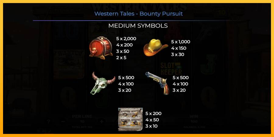 Western Tales - Bounty Pursuit machine à sous pour de largent, image 6