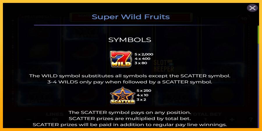 Super Wild Fruits machine à sous pour de largent, image 3