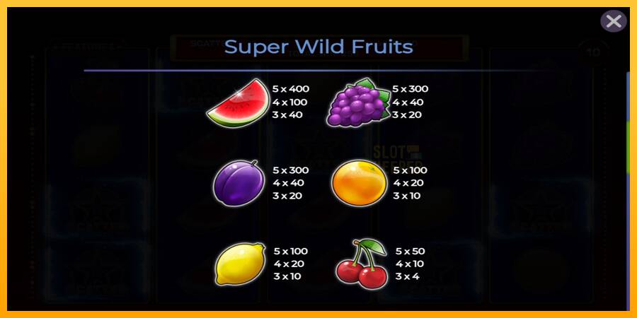 Super Wild Fruits machine à sous pour de largent, image 4