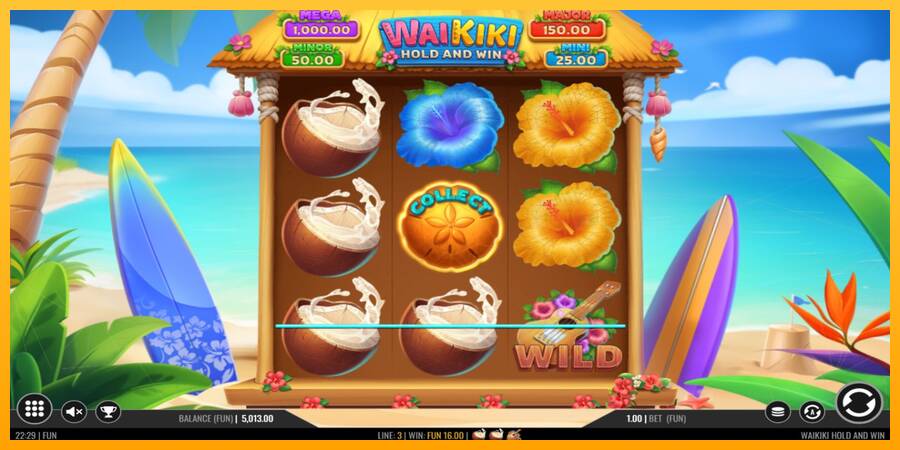 Waikiki Hold and Win machine à sous pour de largent, image 3