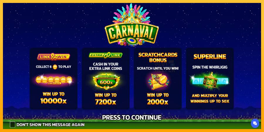 Carnaval Link&Win machine à sous pour de largent, image 1