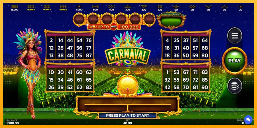 Carnaval Link&Win machine à sous pour de largent, image 2