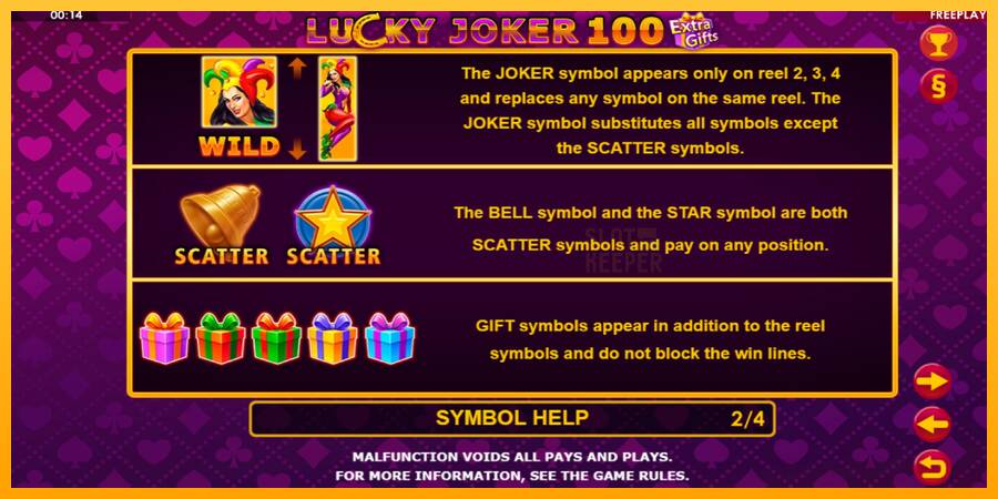 Lucky Joker 100 Extra Gifts machine à sous pour de largent, image 7