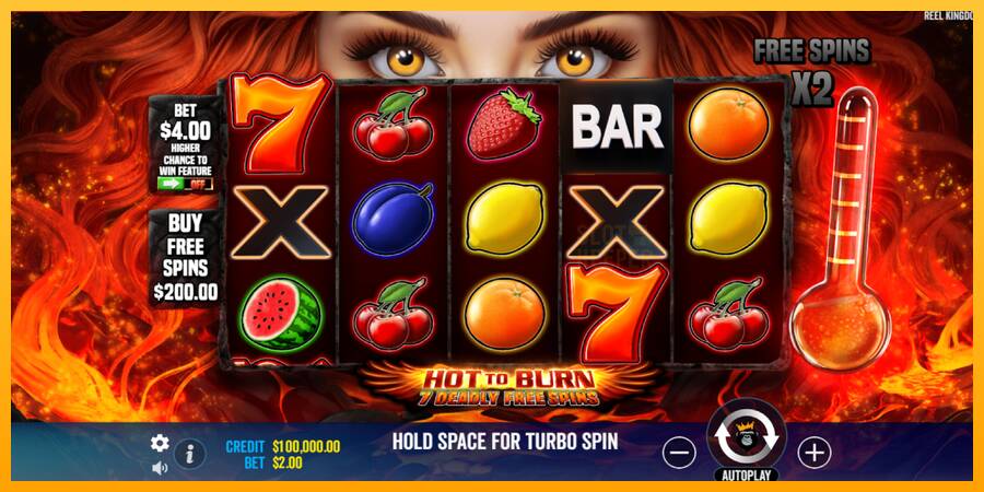 Hot to Burn - 7 Deadly Free Spins machine à sous pour de largent, image 2