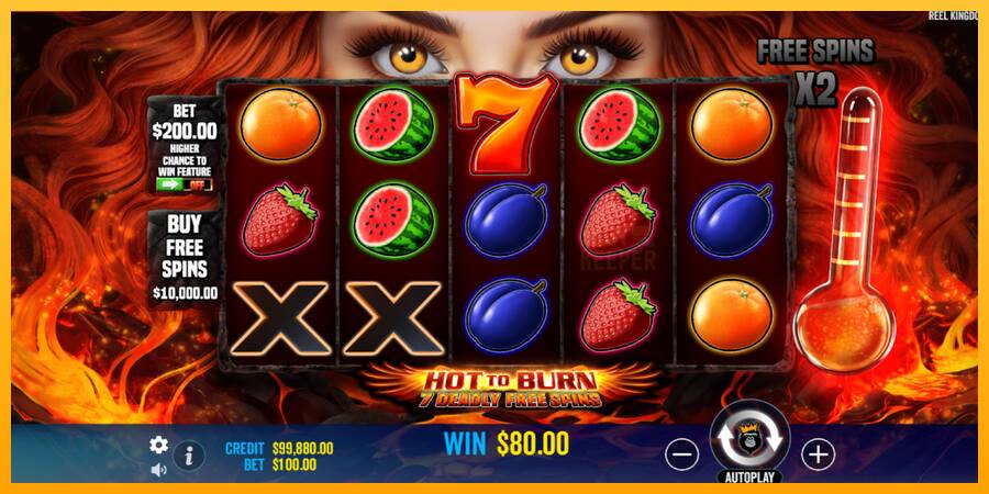 Hot to Burn - 7 Deadly Free Spins machine à sous pour de largent, image 3