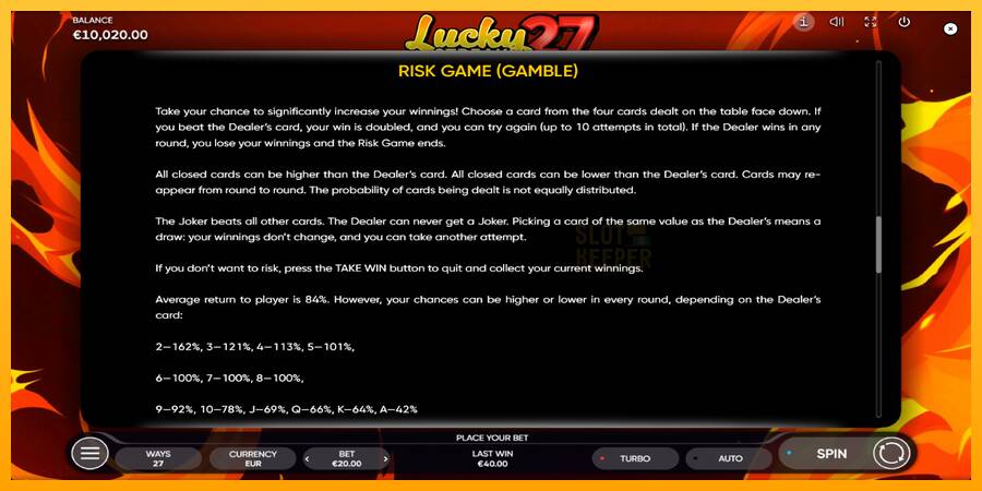 Lucky Streak 27 machine à sous pour de largent, image 6