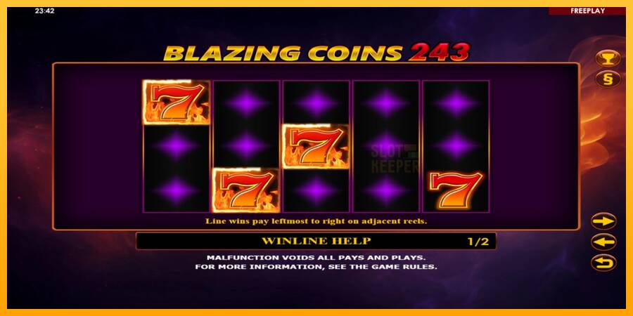 Blazing Coins 243 machine à sous pour de largent, image 5