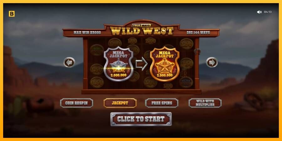 Wild West Trueways machine à sous pour de largent, image 1