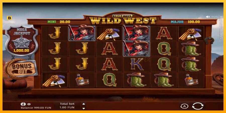 Wild West Trueways machine à sous pour de largent, image 2