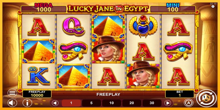 Lucky Jane in Egypt Hold & Win machine à sous pour de largent, image 2